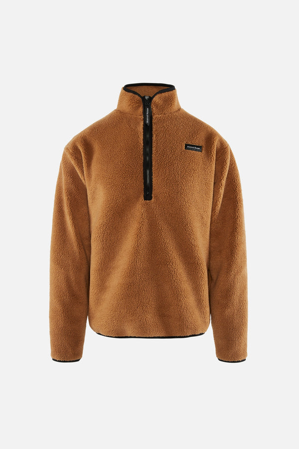 Half-Zip Pile Fleece, Sand